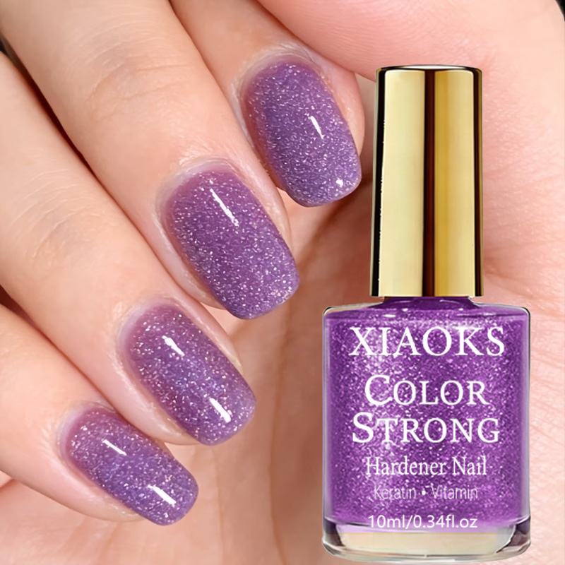 Nail Art Violet - طلاء أظافر بلون أرجواني شفاف كالثلج