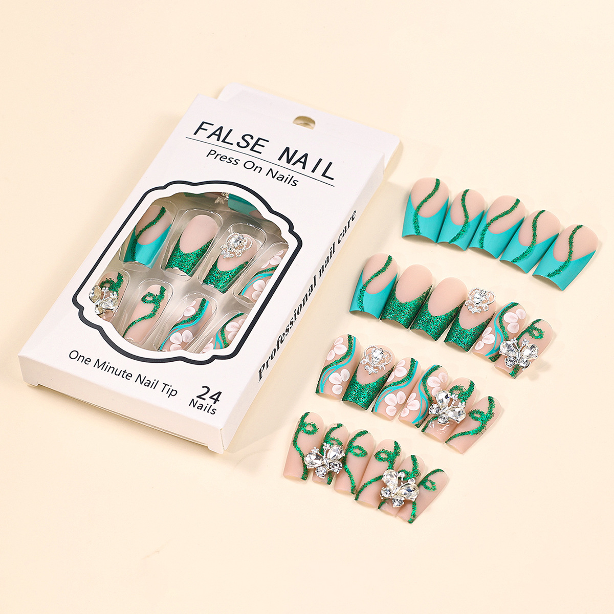 تابوت طويل يضغط على الأظافر ،  - مراجعة Nail Art French وسعره