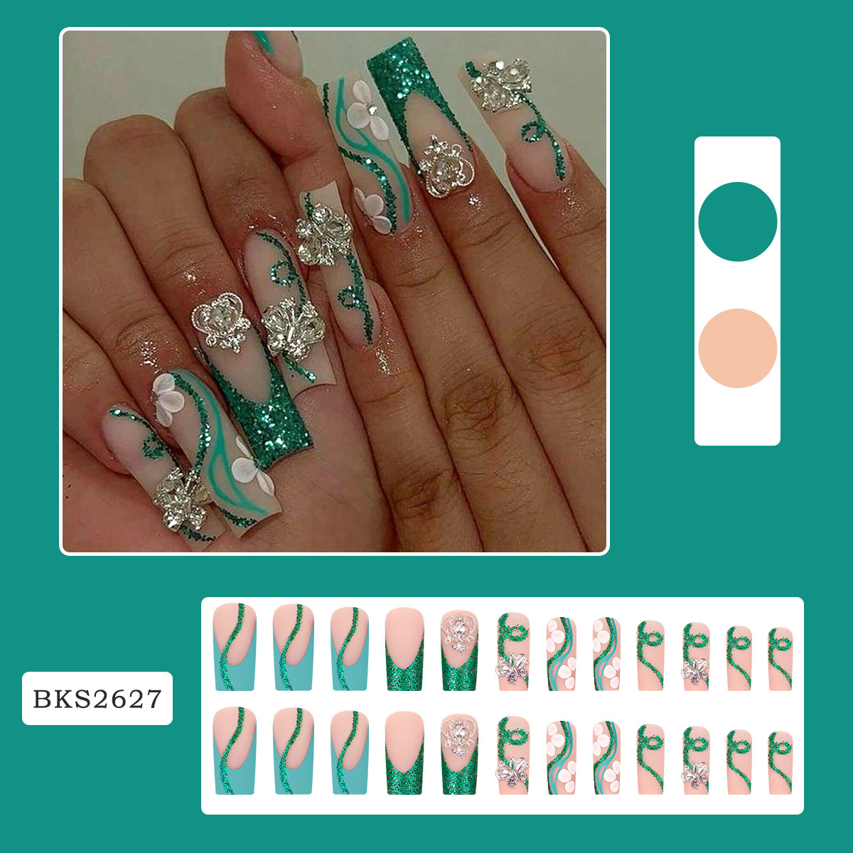 تابوت طويل يضغط على الأظافر ،  - مراجعة Nail Art French وسعره