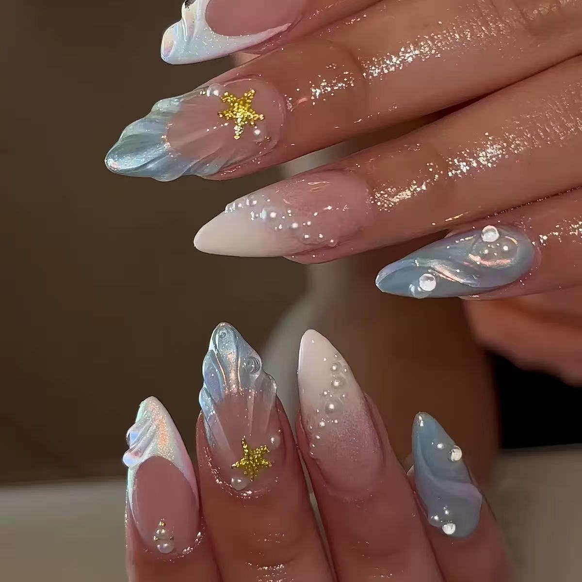 24 قطعة من ملصقات الأظافر القص - مراجعة Nail Art Oval وسعره