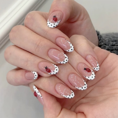 24 قطعة من الأظافر الاصطناعية  - مراجعة Nail Art French وسعره