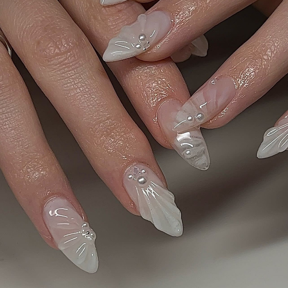 24 قطعة بسيطة الأخضر الفرنسية  - مراجعة Nail Art Oval وسعره