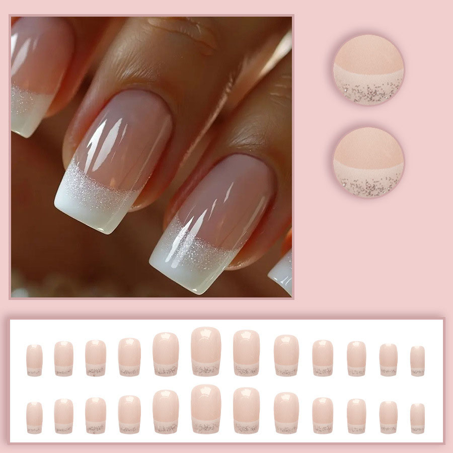 24 قطعة/مجموعة أظافر صناعية مت - مراجعة Nail Art Overlay وسعره