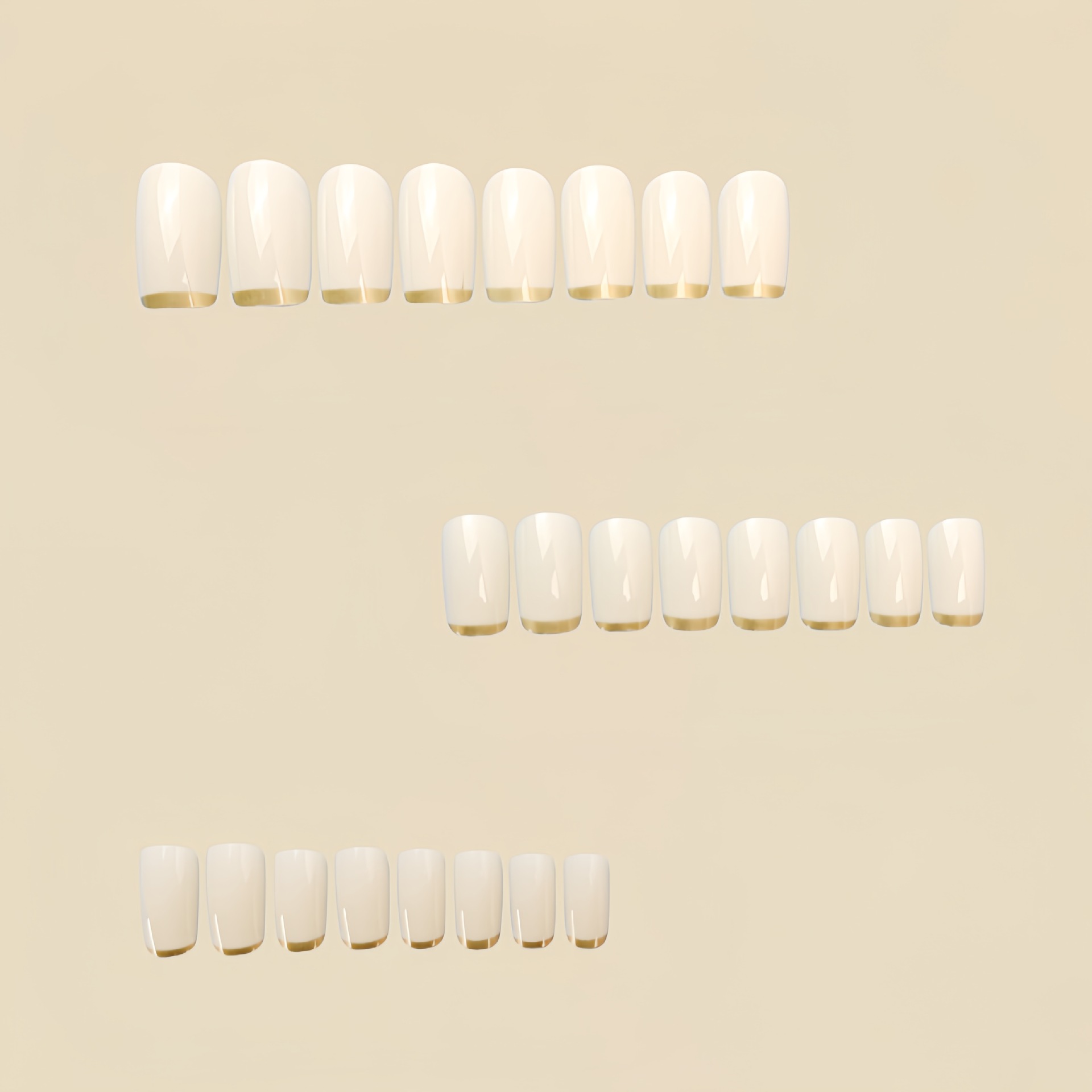 أظافر صناعية متوسطة الحجم للنس - مراجعة Nail Art French وسعره