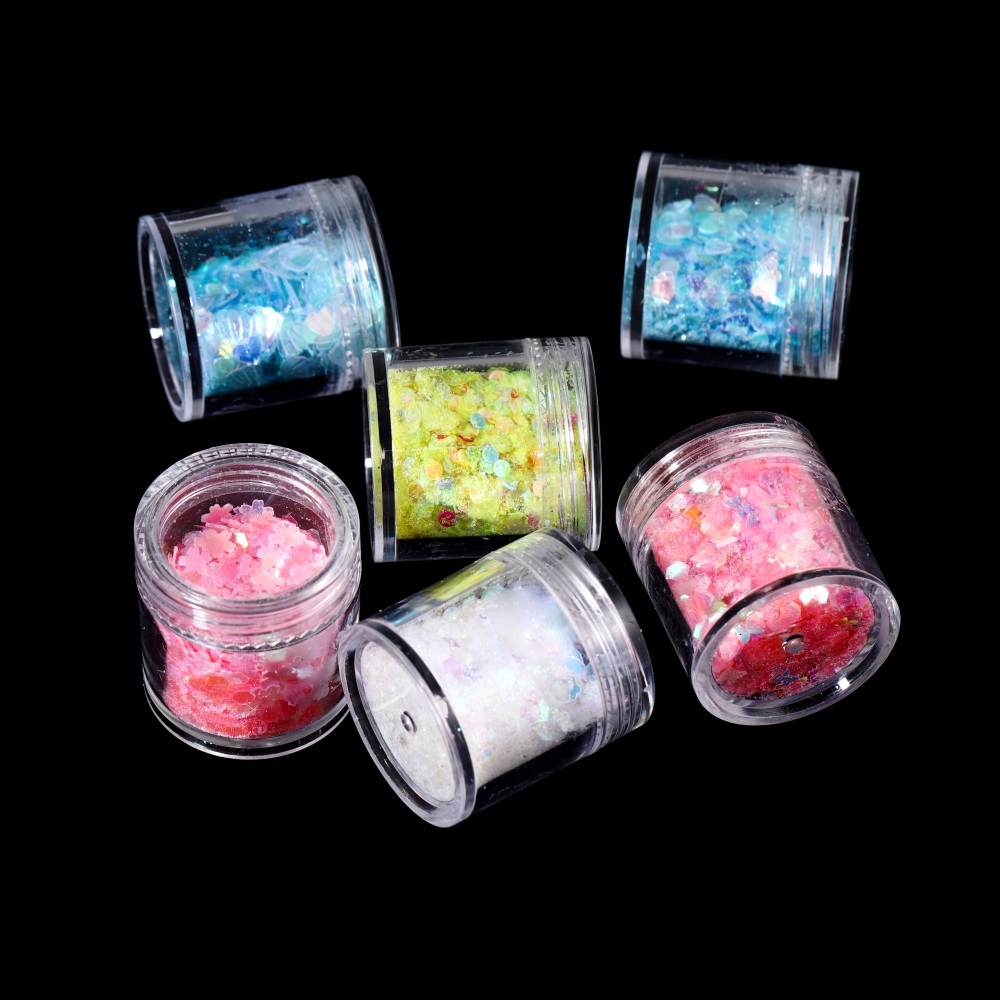 10 ml/Box بريق الايبوكسي الرات - مراجعة Nail Art Overlay وسعره