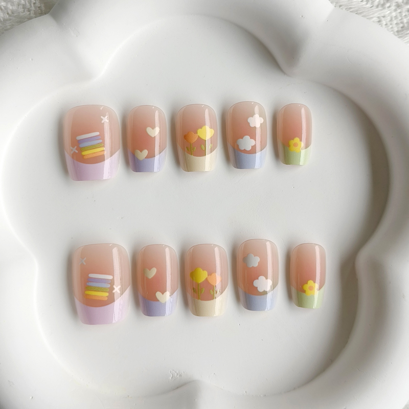 10 قطع من ملصقات الأظافر النسا - مراجعة Nail Art French وسعره