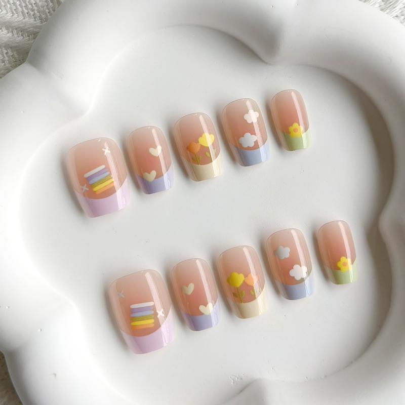 10 قطع من ملصقات الأظافر النسا - مراجعة Nail Art French وسعره