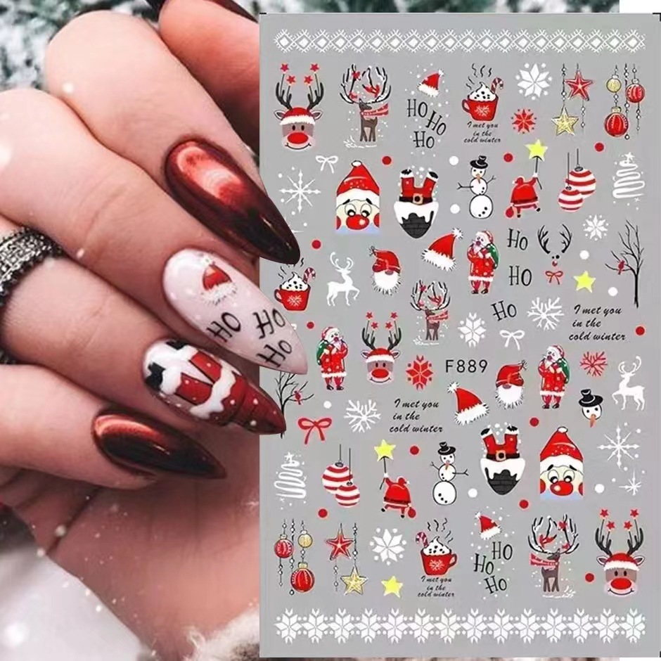 ملصقات ثلاثية الأبعاد لفن الأظ - مراجعة Nail Art Xmas 2025 وسعره