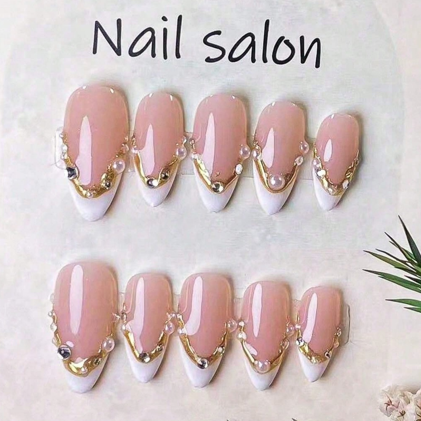10 قطع من الأظافر الاصطناعية ا - مراجعة Nail Art French وسعره