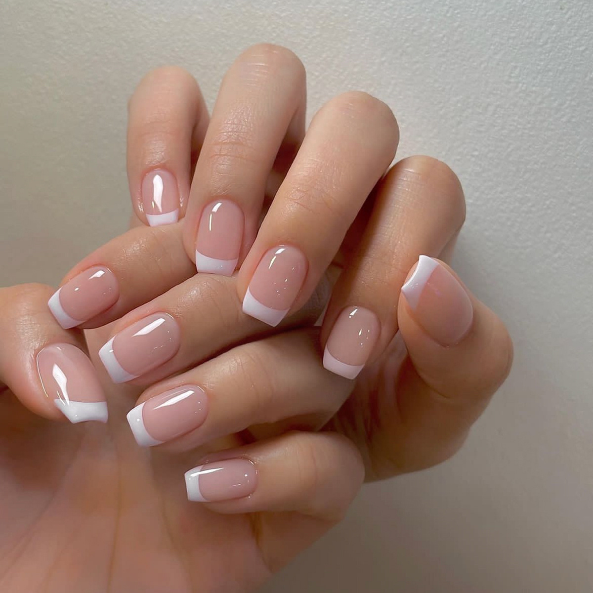 24 قطعة/مجموعة أظافر صناعية قص - مراجعة Nail Art French وسعره