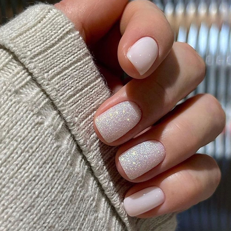 24 قطعة/مجموعة أظافر صناعية قص - مراجعة Nail Art French وسعره
